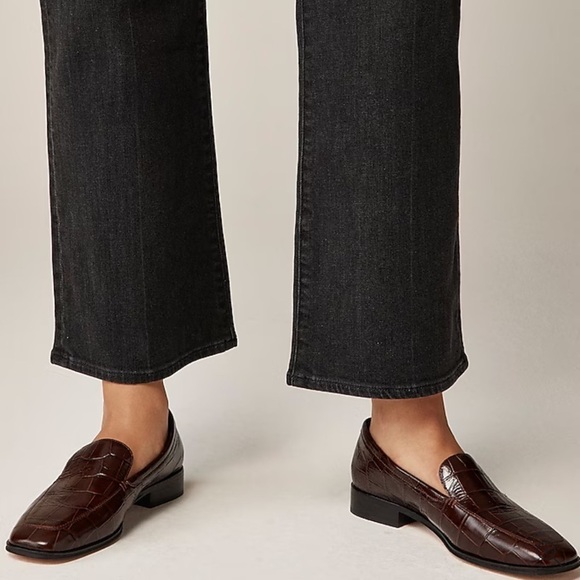 NEW J. CREW High-rise cropped kickout jean in 1996 semi-stretch black Size 29T - Picture 3 of 8